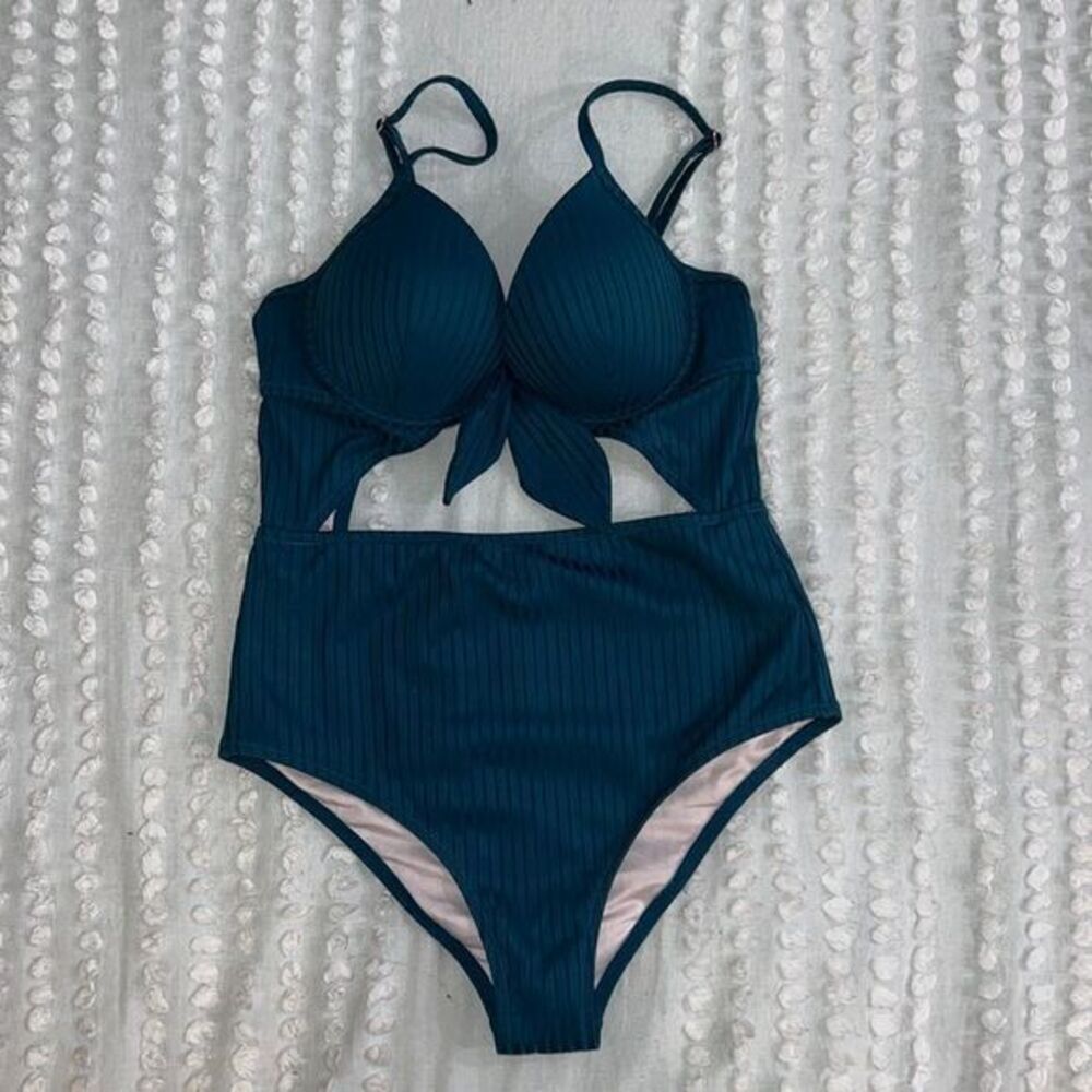One-Piece Open Front Adjustable Swimsuit